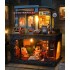 Румбокс Книжкова кав'ярня Детектив Roombox Detective Studio DIY Miniature House Kit Інтер'єрний конструктор TD-50 + купол
