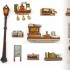 Румбокс Кав'ярня Ранковий Туман Інтер'єрний конструктор Morning Mist Cafe DIY Miniature Dollhouse Kit SQ-110