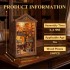 Румбокс Старовинна читальна зала Інтер'єрний конструктор Reading Hall DIY Miniature Dollhouse Kit SQ-111