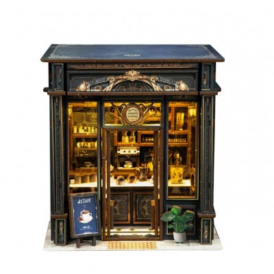 Румбокс Кав'ярня Зелений Кристал Roombox Jadeite Coffee DIY Miniature House Kit Інтер'єрний конструктор XW-03 Румбокс Кав'ярня Зелений Кристал Roombox Jadeite Coffee DIY Miniature House Kit Інтер'єрний конструктор XW-03