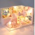 Румбокс Рожевий будиночок Солодка історія DIY House Roombox Sweet Story Інтер'єрний конструктор M035 + купол