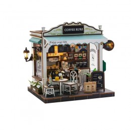 Румбокс Кав’ярня DIY Miniature House Kit Coffee Rure Интерьерный конструктор M2506 Румбокс Кав’ярня DIY Miniature House Kit Coffee Rure Интерьерный конструктор M2506