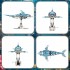 Конструктор Blue Dolphin Кіборг Синій Дельфін механічний №13099, 888 деталей Конструктор Blue Dolphin Кіборг Синій Дельфін механічний №13099, 888 деталей