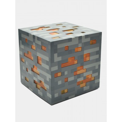 Нічник Майнкрафт Золота руда Minecraft Gold у формі куба акумуляторний Жовтий
