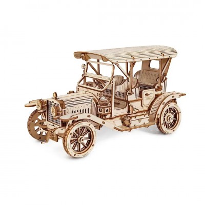 Дерев'яний 3D-пазл конструктор  Вінтажний автомобіль ROKR Vintage Car MC801 (298 деталей)