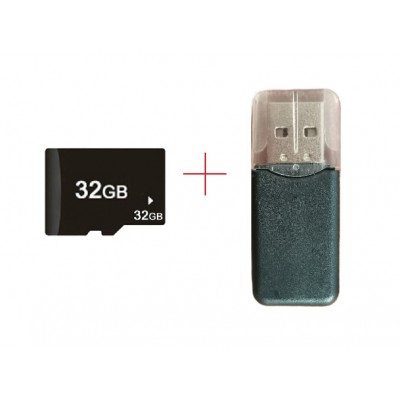 Карта пам'яті об'єм 32Гб TF Micro SD + кардрідер