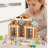 Дерев’яний конструктор Ферма з фігурками 107 деталей + 15 фігур
