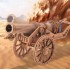 Дерев'яний 3D-пазл конструктор Середньовічня Гармата RB-401, 126 деталей