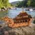 3D дерев'яний конструктор Драконовий човен Robotime Dragon Boat R-8003 122 деталей 3D дерев'яний конструктор Драконовий човен Robotime Dragon Boat R-8003 122 деталей