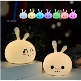 Нічник дитячий силіконовий світильник милий кролик Bunny ﻿LOSSO LJC