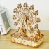 Дерев'яний пазл 3Д ROBOTIME Mechanical 3D Musical Ferris Wheel Музичне Колесо LG911