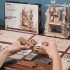 3D пазл Конструктор Robotime Механічний друкарський прес Printing Press LK602