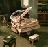 Конструктор Robotime 3D дерев'яний пазл модель Чарівне піаніно ROKR Magic Piano AMK81