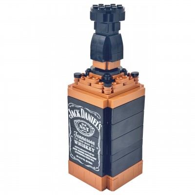 Конструктор 3D пляшка віскі Джек Деніелс Jack Daniel's 288 деталей Конструктор 3D пляшка віскі Джек Деніелс Jack Daniel's 288 деталей