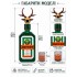 Конструктор 3D пляшка лікеру Єгермейстер Jägermeister з оленем та рюмкою 397 деталей