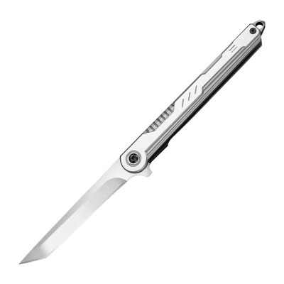 Ніж складаний Aiboduo M390 Metal Танто сірий + чохол