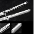 Ніж складаний Aiboduo M390 Metal Танто сірий + чохол