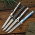 Ніж складаний Aiboduo M390 Metal Танто сірий + чохол