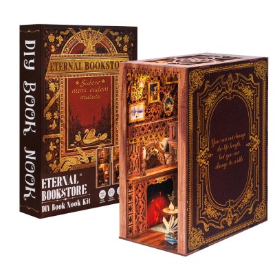 Бук Нук Бібліотека Eternal Bookstore Румбокс Book Nooks Cutebee YS05 Інтер'єрний конструктор