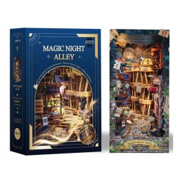 Бук Нук Magic Night Alley Book Nook DIY Інтерьерний конструктор SQ16 Бук Нук Magic Night Alley Book Nook DIY Інтерьерний конструктор SQ16