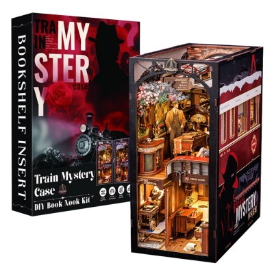 Бук Нук Train Mystery Case Book Nook DIY Інтерьерний конструктор BN01 Бук Нук Train Mystery Case Book Nook DIY Інтерьерний конструктор BN01