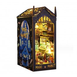 Бук Нук Magic Market Book Nook 3D пазл дерев'яна головоломка книжковий куточок JTSL-09 Бук Нук Magic Market Book Nook 3D пазл дерев'яна головоломка книжковий куточок JTSL-09