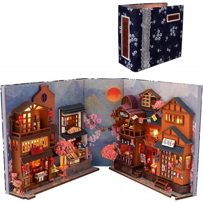 Бук Нук Алея Сакури Book Nook Cherry Blossom Alley Інтер'єрний конструктор DIY TC-25 + купол