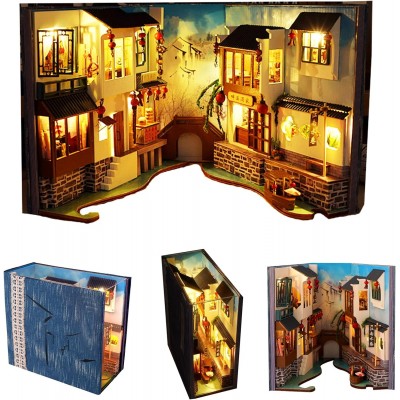Бук Нук Водна Алея Book Nook Water Alley Інтер'єрний конструктор DIY TC-10 + купол