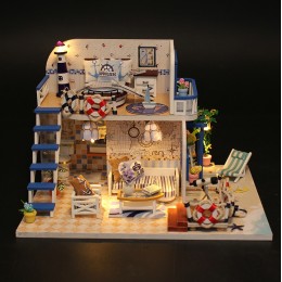 Румбокс Будиночок біля моря Blue Coast інтер'єрний конструктор DIY mini house Roombox М032 Румбокс Будиночок біля моря Blue Coast інтер'єрний конструктор DIY mini house Roombox М032