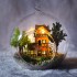 Румбокс - куля інтер'єрний 3D конструктор Mini series DIY Norway tree house G016 + підставка