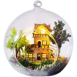 Румбокс - куля інтер'єрний 3D конструктор Mini series DIY Norway tree house G016 + підставка Румбокс - куля інтер'єрний 3D конструктор Mini series DIY Norway tree house G016 + підставка