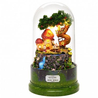 Румбокс Музичний Будинок під куполом Казковий сад DIY Cute Room B-029 Music World Румбокс Музичний Будинок під куполом Казковий сад DIY Cute Room B-029 Music World